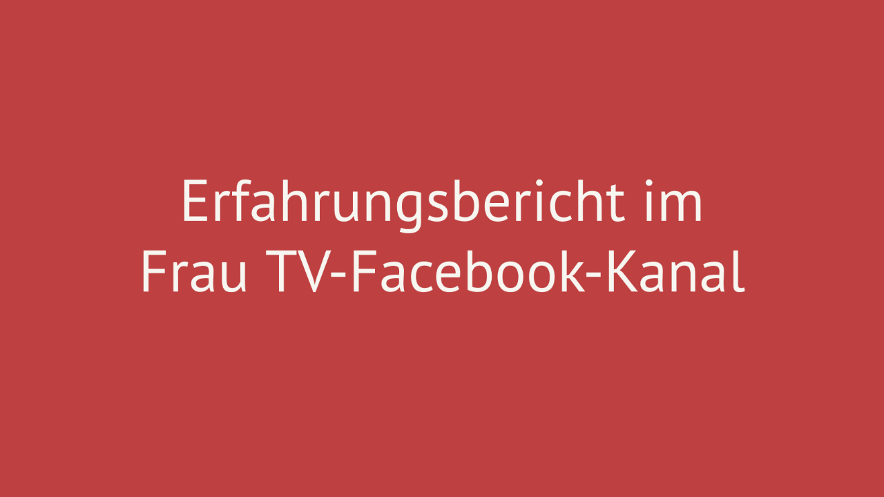 Frau TV-Facebook 